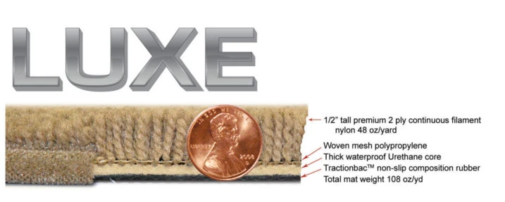 JUEGO DE ALFOMBRILLAS LLOYD Luxe 4 piezas hechas a medida para adaptarse a Chevrolet Camaro 2016 a 2023 Foto 4 de 4