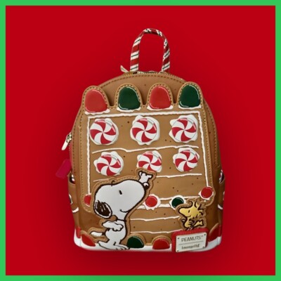 Loungefly Peanuts Snoopy Scented Gingerbread House Mini Backpack NWT Loungefly Peanuts Snoopy Gingerbread House Mini Backpack  main image 3