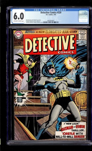 Detective Comics #329 1964 CGC 6.0 FN OW/W High Definition Scans**