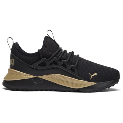 Puma Pacer Future Allure Wide Lace Up  Womens Black, Gold Sneakers Casual Shoes