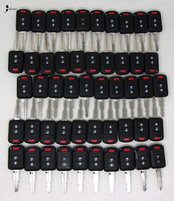 Lot x50 OEM Mitsubishi Keyless Entry Combo Key Remotes Mix OUCJ166N