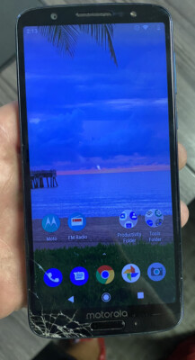Motorola Moto G6 - XT1925DL - 32GB - Black (Tracfone) AS IS