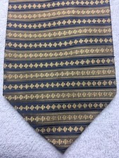 ALEXANDER JULIAN MENS TIE GOLD WITH BLUE 4 X 60