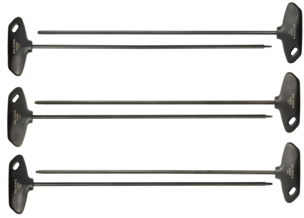 SW- Stahl 32500L T- Griff Schraubendrehersatz T- Profil T10- T30 Extra Lang 6Tlg-image