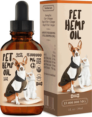 Charlie Buddy  Hеmp Oil for Dogs Cats  Hiр and Jоint Suppоrt and Skin
