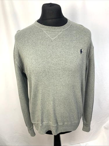 Polo Ralph Lauren Sweatshirt Pullover Smart Casual Designer Grau Medium E3366