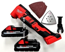 Milwaukee M18 2626-20 Multi-Tool Oscillating, 2) 3.0 AH High Output Battery CP