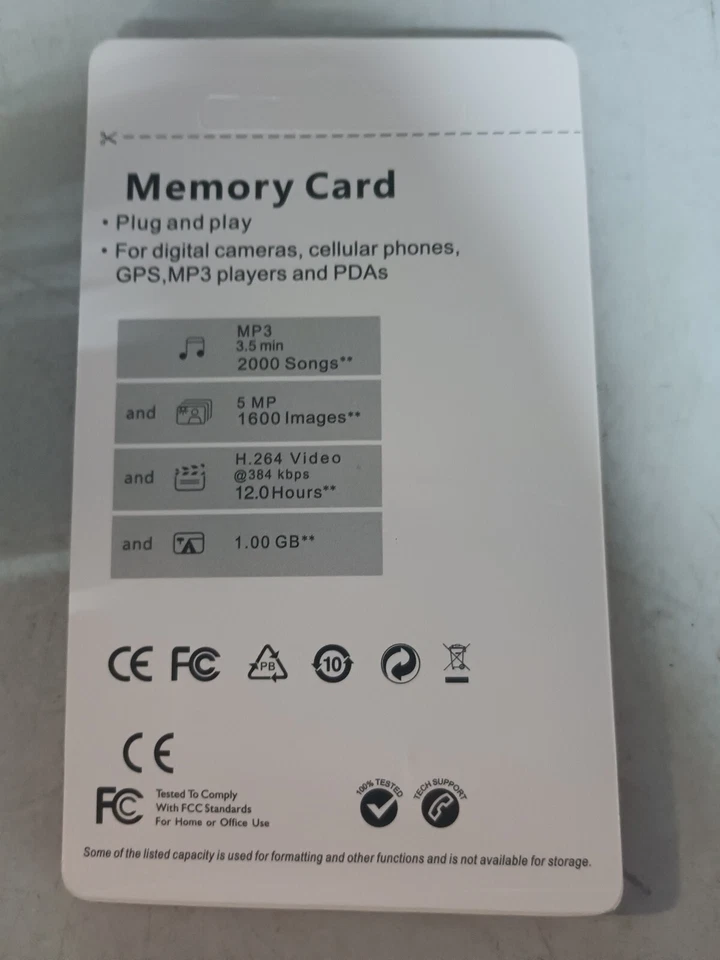  Micro SD 1.00GB SDHC Class 10 Memory Card High speed - Image 3 of 4