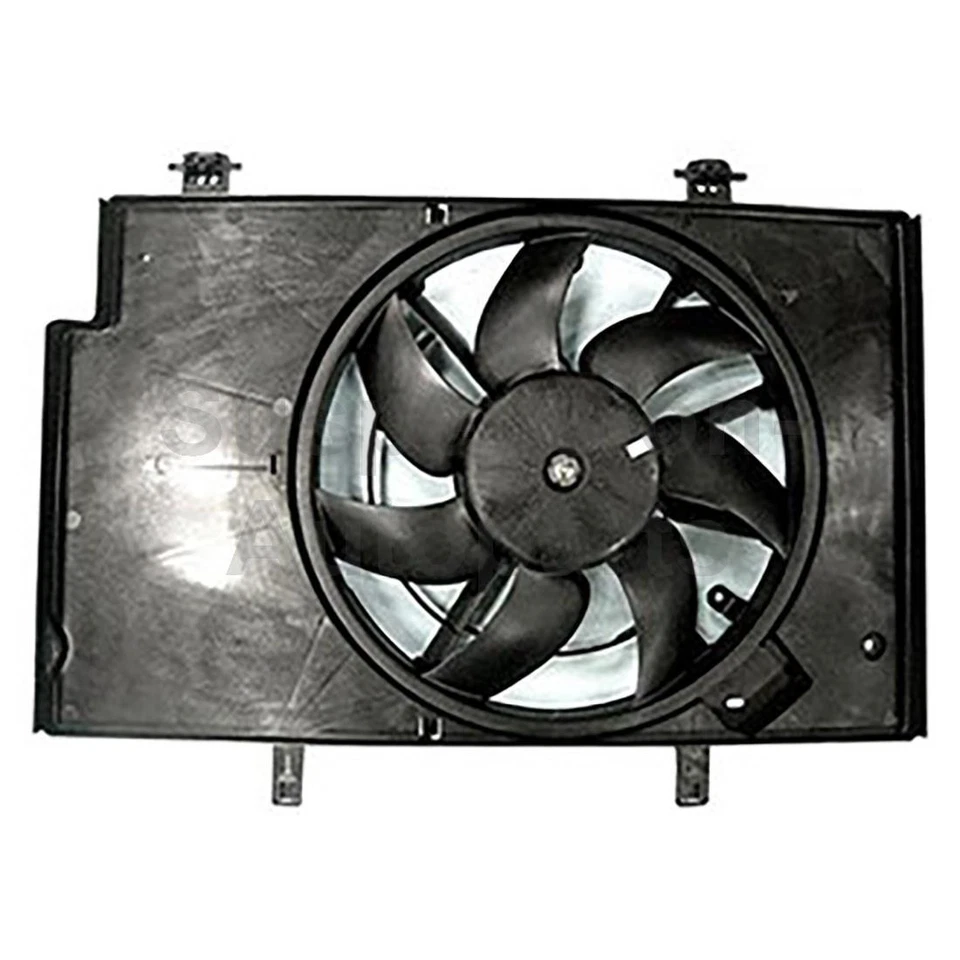 Ventilador de radiador y condensador doble TYC para Ford Fiesta_SU 2011 2012 2013 2014 2016 Foto 2 de 3