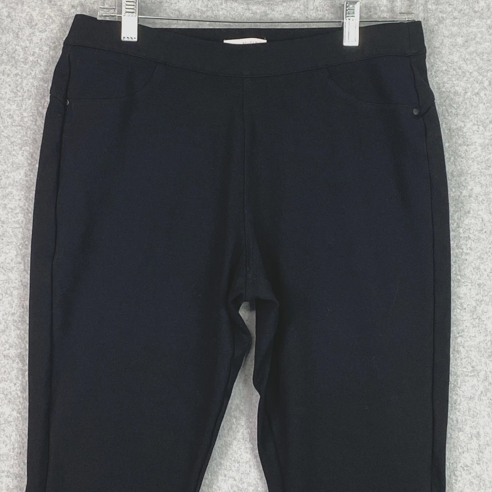 LC Lauren Conrad Pants Womens L Black Pull On Mid Rise Jegging Stretch Casual - Image 2 of 4