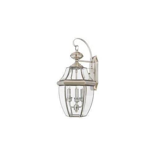 Quoizel NY8318P 3-Light Newbury Outdoor Lantern in Pewter - Picture 2 of 3