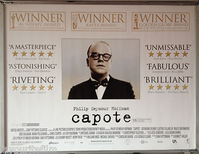 Cinema Poster: CAPOTE 2006 (Review Quad) Philip Seymour Hoffman Chris Cooper