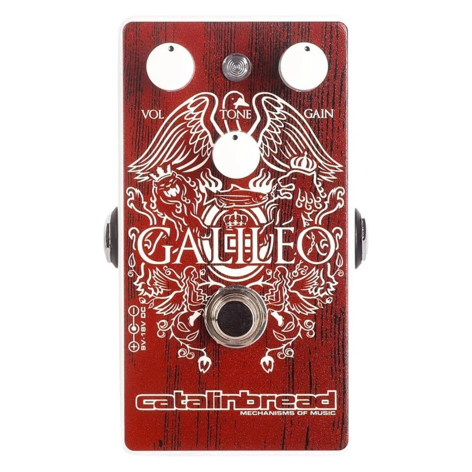 Pedal de guitarra Catalinbread Galileo Treble Boost Foundation Overdrive edición limitada rojo