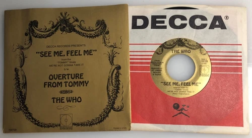 The Who / See Me, Feel Me & Overture From Tommy / 1970 Decca 45rpm PS / NM+