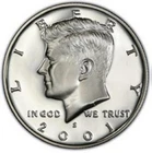 2001-S SILVER  PROOF KENNEDY HALF DOLLAR