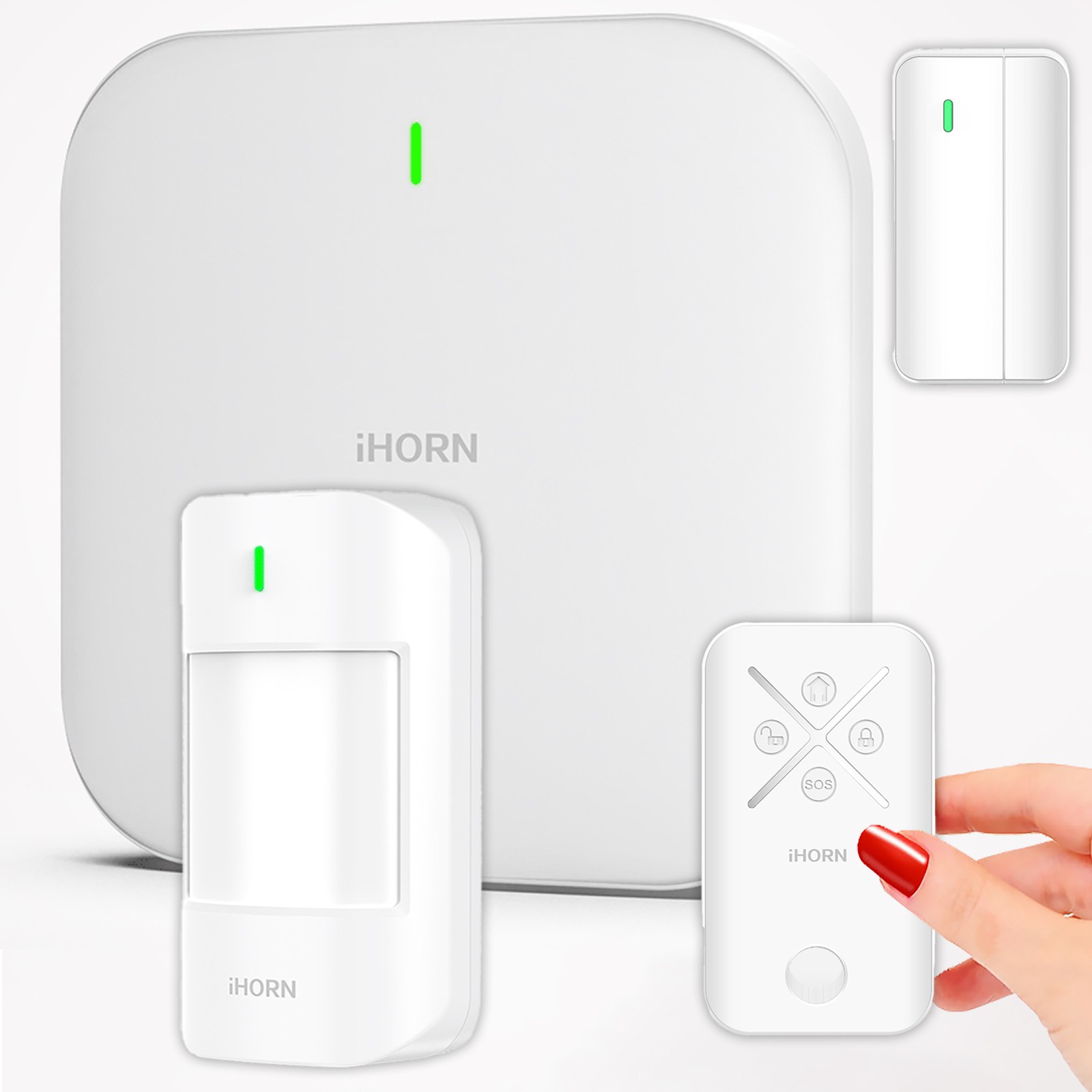 Alarme connectée sans abonnement maison kit alarme sans fil wifi pour particuliers