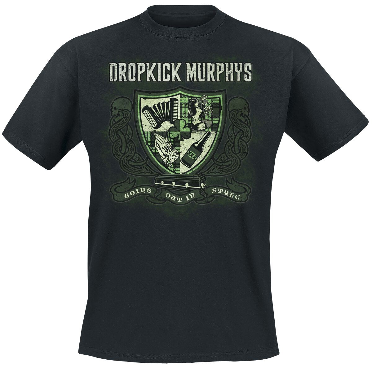 Футболка Dropkick Murphys Herren для выхода в свет в стиле schwarz Band-Товары, Группы