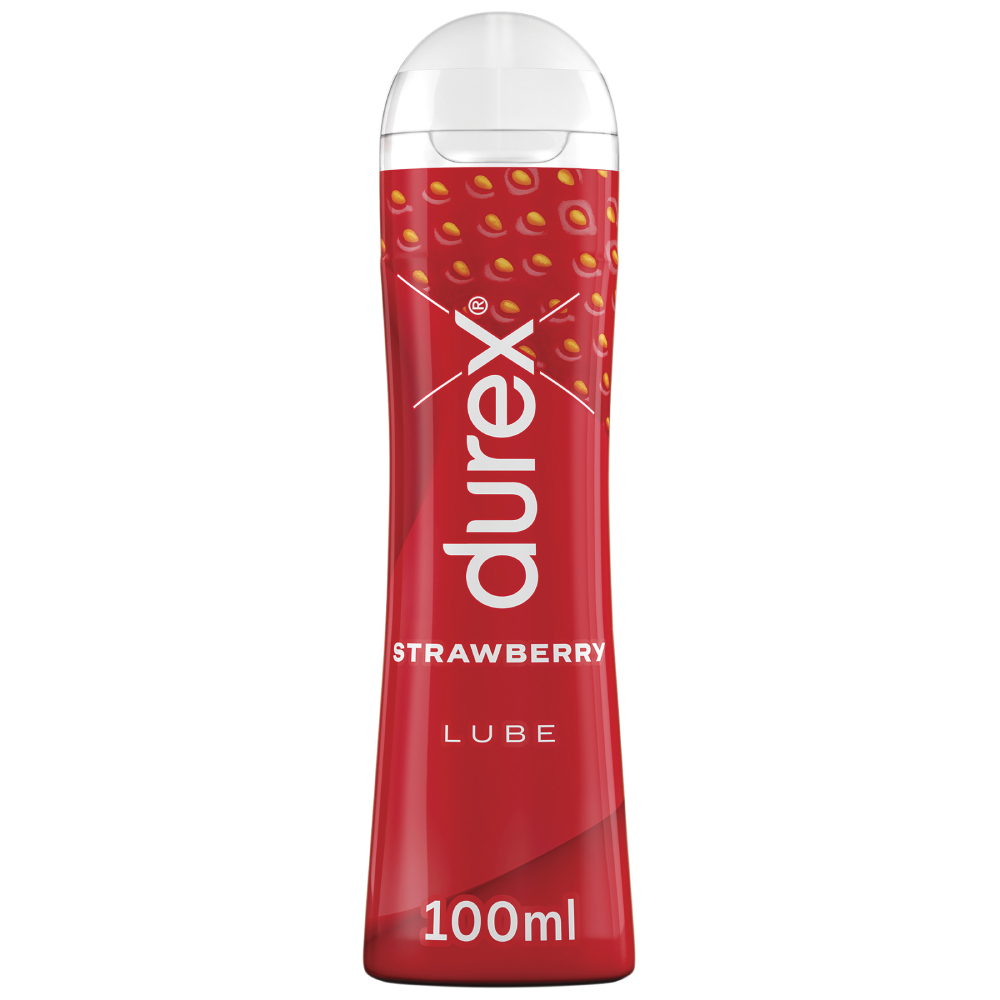 Durex Strawberry Lube 100mL Fruity Flavoured Lubricant Sweeter Sensation |  eBay