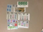 36 Japan MNH stamps:strip of 3,4,5,block of four-10c a piece