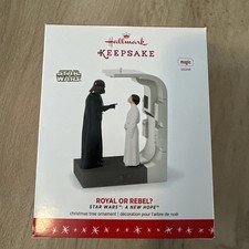 2016 Hallmark Star Wars Royal Or Rebel  Ornament - Darth Vader And Princess Leia