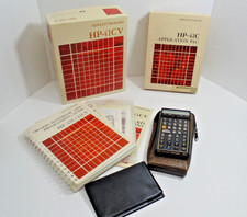 Hewlett Packard HP 41CV Scientific Calculator with a Case with Manuals, Math Pac