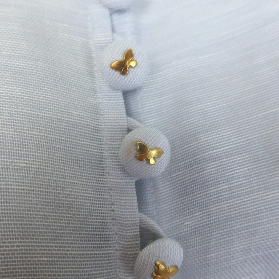 Blusa Zimmermann Luminosity Lantern Azul Cielo Talla 1 Blusa Manga Top Foto 2 de 4