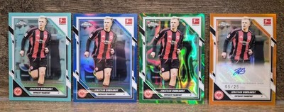 Jonathan Burkhardt Lot | Topps Bundesliga Chrome | Auto | Eintracht Frankfurt