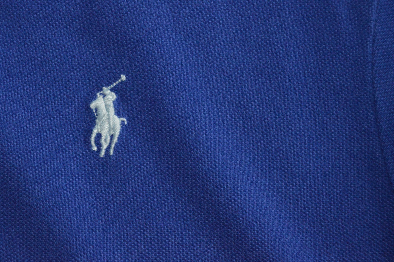 PONY Polo Ralph Lauren Uomo Polo SS Camicia Blu Grande Cotone