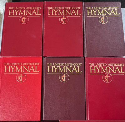 United Methodist Hymnal Dark & Bright Red Cover Pew Edition 6 AVAILABLE