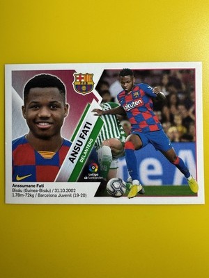 2019 Panini Colecciones Este La Liga Stickers Ansu Fati ROOKIE RC #13BIS Barca