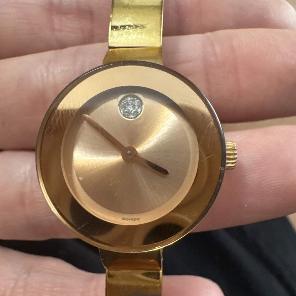 MOVADO BOLD EVOLUTION РОЗОВОЕ ЗОЛОТО НЕРЖАВЕЮЩАЯ СТАЛЬ ЖЕНСКИЕ ЧАСЫ.  - Изображение 2 из 4