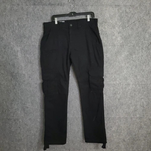 Jordan Craig Pantalone Cargo Twill Uomo 32x32 Cotone Nero Tinta Unita Relax Tinta Unita