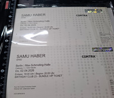 Samu Haber SH50 - Berlin 2.4.2026 2 x VIP Tickets /   NUR Tickets 