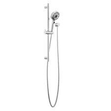 Precept 6-Spray Patterns 1.5 GPM 3.88 In. Wall Mount Handheld Shower Head with S