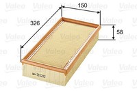 Valeo Luftfilter 585282 FüR Alpina BMW