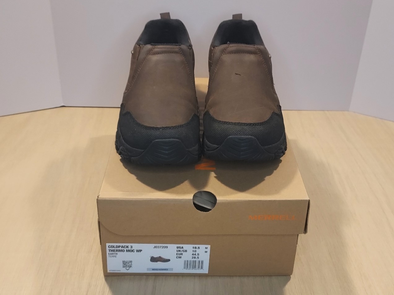 Scarpa Merrell Coldp 3 Thermo Moc impermeabile uomo 10 5 pelle marrone media