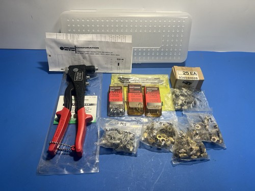 Marson Thread-Setter Rivet Nut Tool Kit w/ Rivnuts & Craftsman Rivets ...