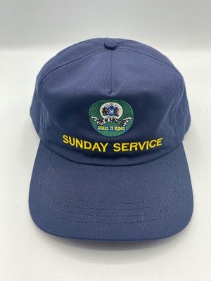 Sunday Service Kingston Logo Blue Mens Adult Snapback Cap Hat One Size