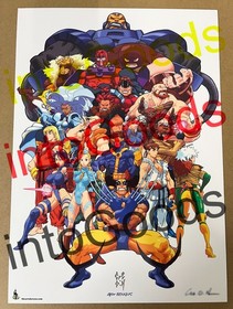 Bengus X-Men Vs Street Fighter Print Hand Signed Original Version RARE