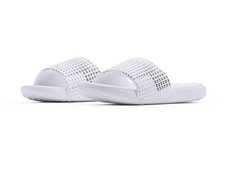 Under Armour 3024436 Women's UA Ansa Graphic Fix Slides, White, Size 6