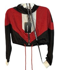 PrettyLittleThing Cropped Color Block Windbre...