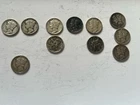 #3 Mercury Dimes Lot 11 90% Silver 1938-39 1941 1943 1944 1945