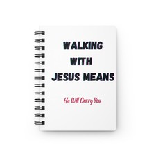 Walking With Jesus-Spiral Bound Journal