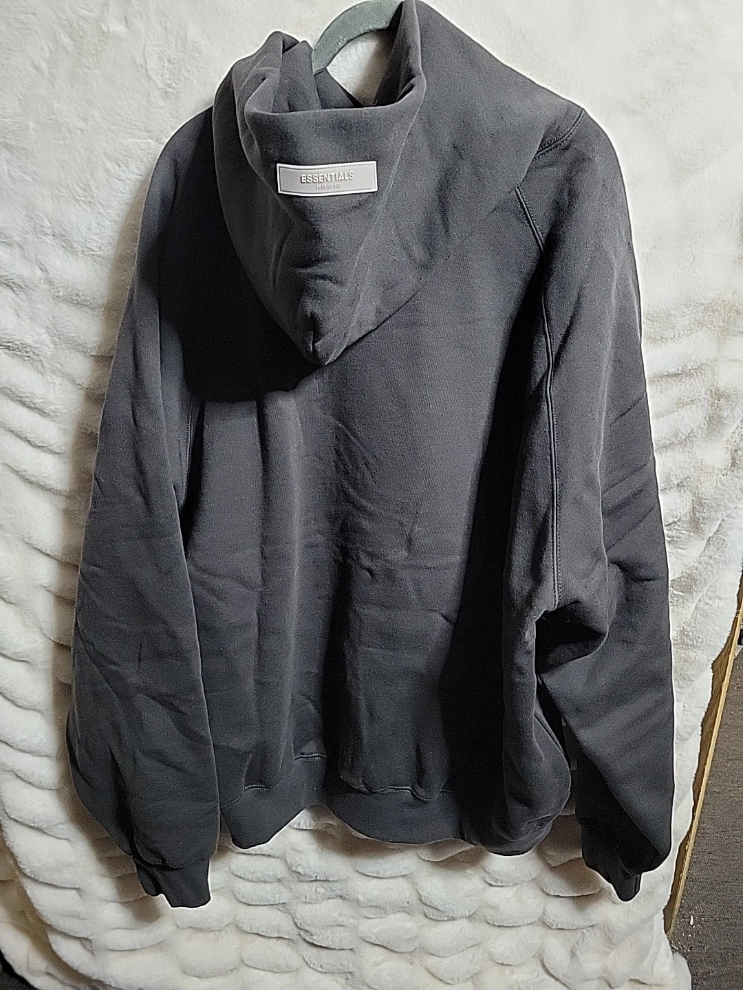 Felpa con cappuccio nuova Fear of God 1977 IRON Essentials 100% autentica taglia small