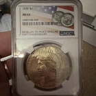 1925 Peace Dollar NGC MS 63 Silver Coin 100th Anniversary