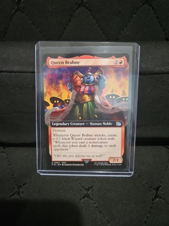 mtg final fantasy queen Brahne [FINAL FANTASY] this token deals 1 damage to each opponent. Queen Brahne (Extended Art) #0464