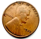 1933-P Lincoln Wheat 1c ~ Fine / Fine++? ~ Better Date! ~ Nice ~ F37