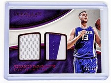 2016-17 Immaculate Dual Materials Red #DM-GP Georgios Papagiannis /25 Jersey #'d