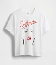 New Blondie Lipstick Logo Womens Large Debbie Harry Soft Comfy Cotton Tee