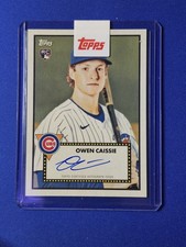 2026 Topps Series 1 Owen Caissie 1952 Autograph Variation Base Parallel SSP /10